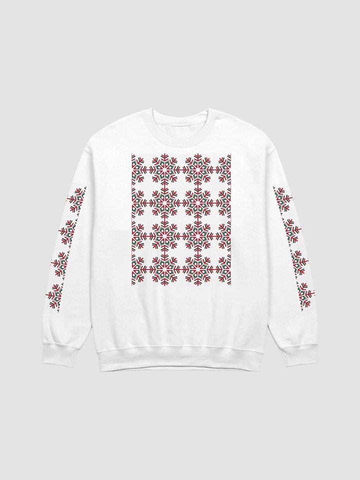 Snowflakes memorizing sweathirt product image (1)