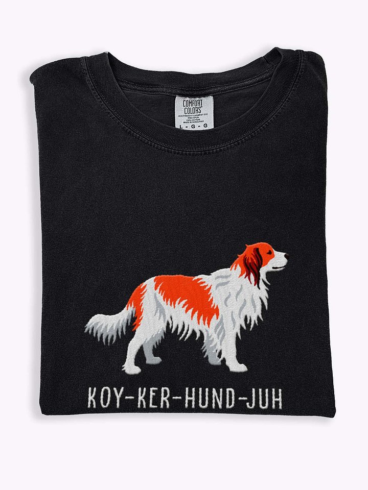 Koy-Ker-Hund-Juh T-Shirt(Embroidered) of a Kooikerhondje product image (1)