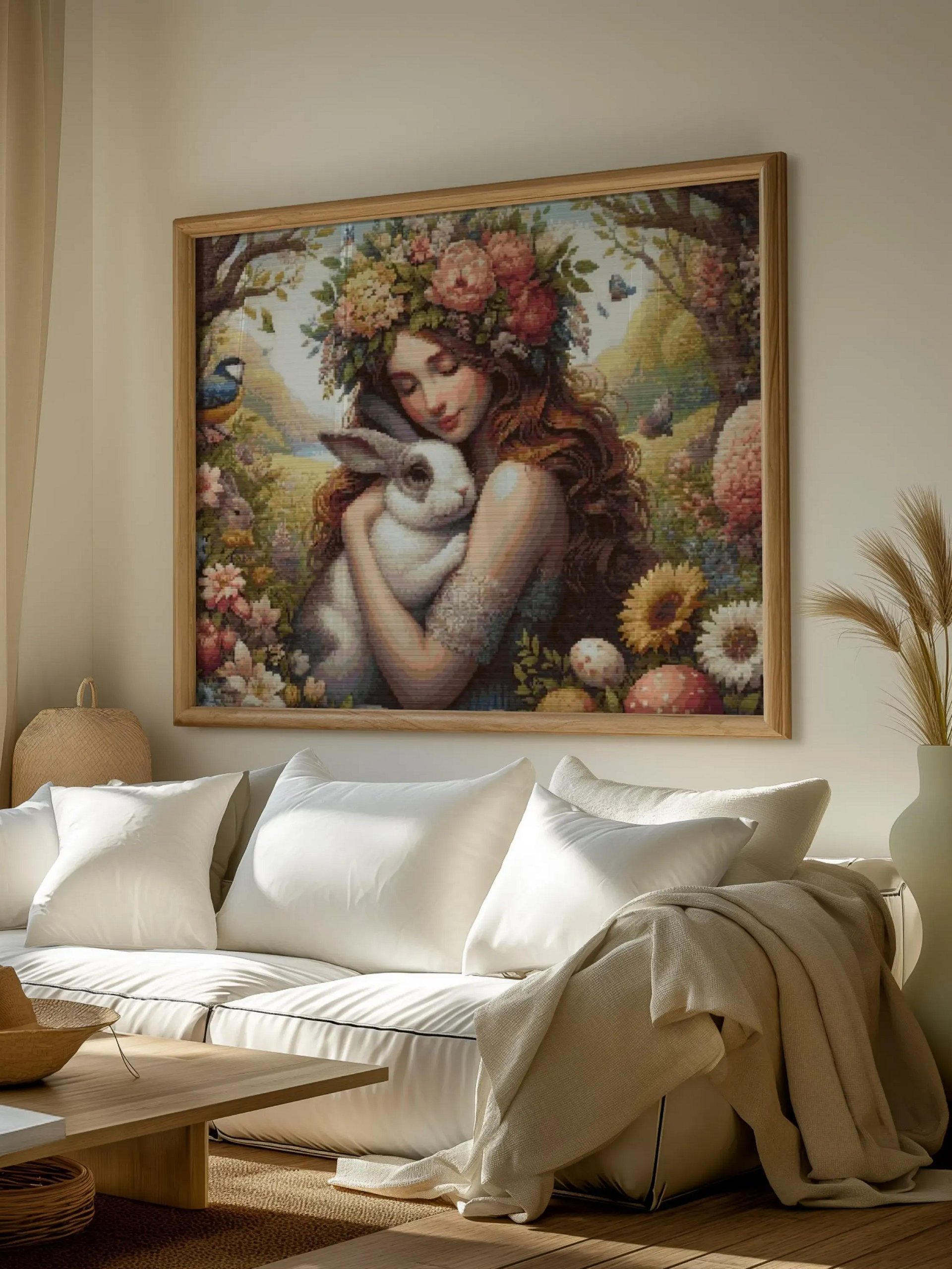 Rabbits Guardian Cross Stitch Pattern product image (6)