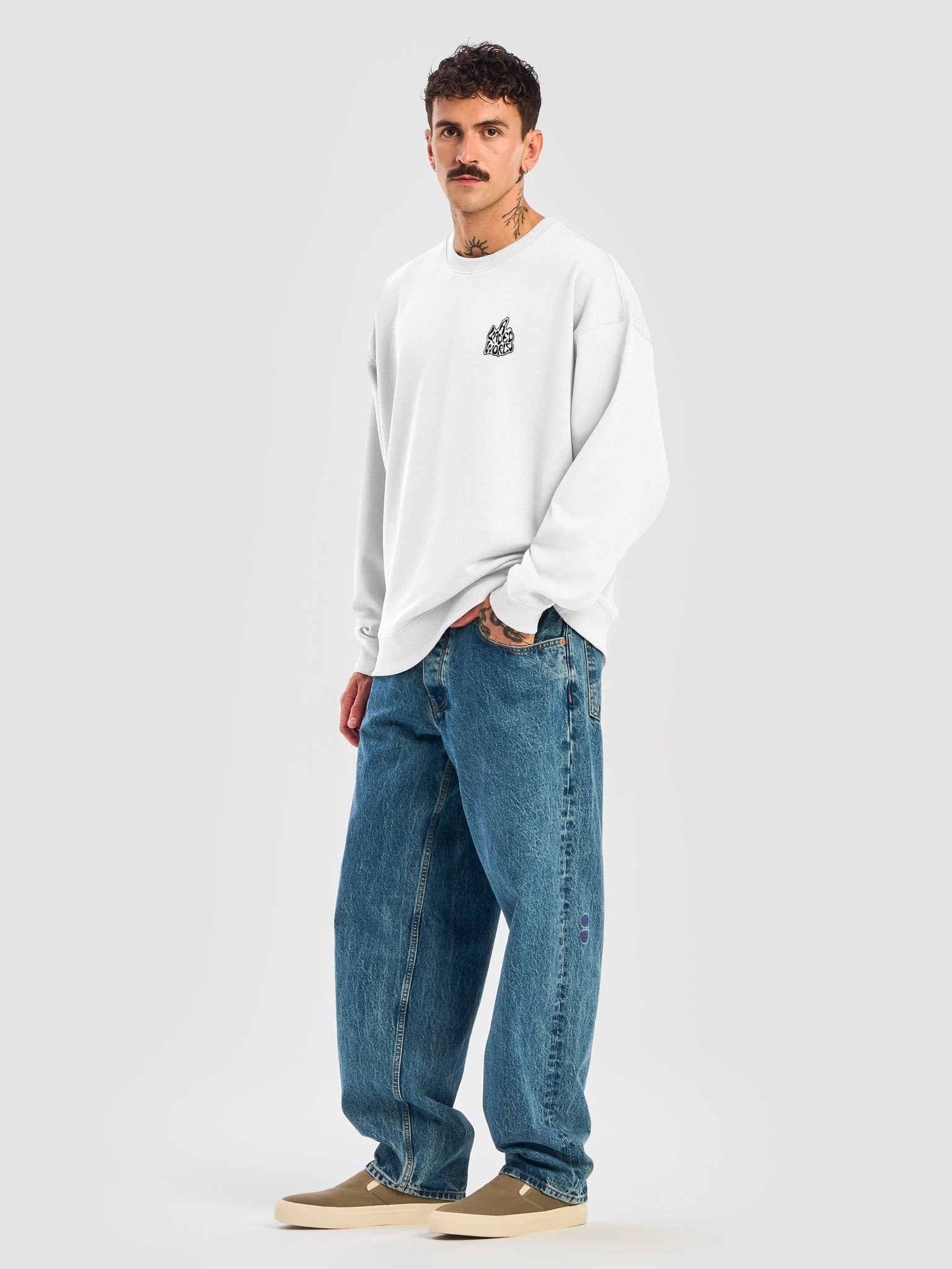 A Faded World Classic White Sweatshirt product image (8)