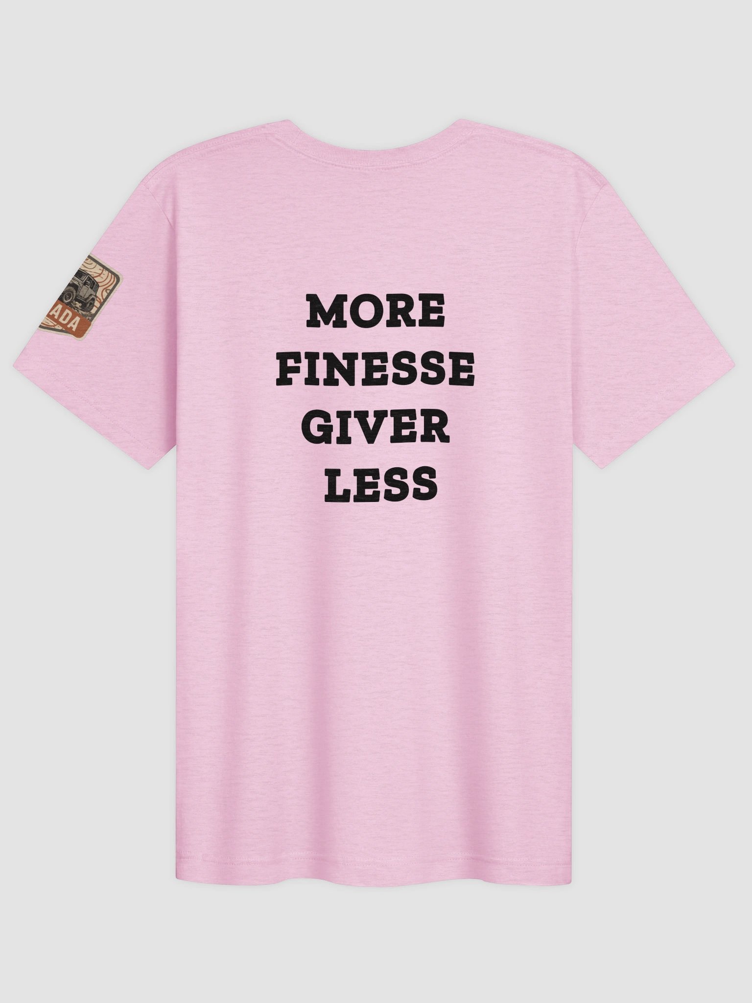 Unisex t-shirt with Fuckery Jeep Logo and Finesse Slogan (Light colours) - Clean product image (2)