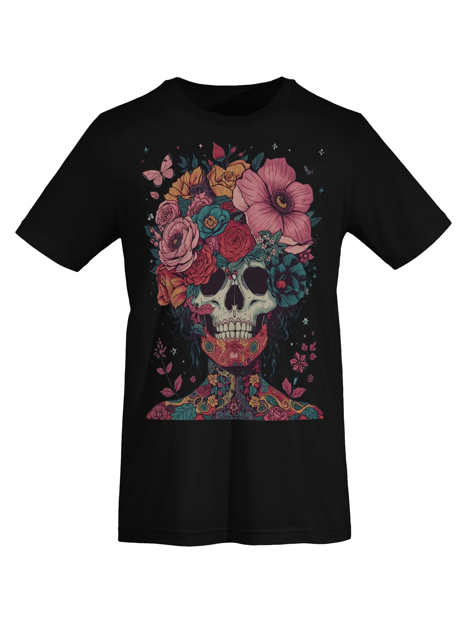 Blooming Skull Crown Supersoft Tee product image (5)