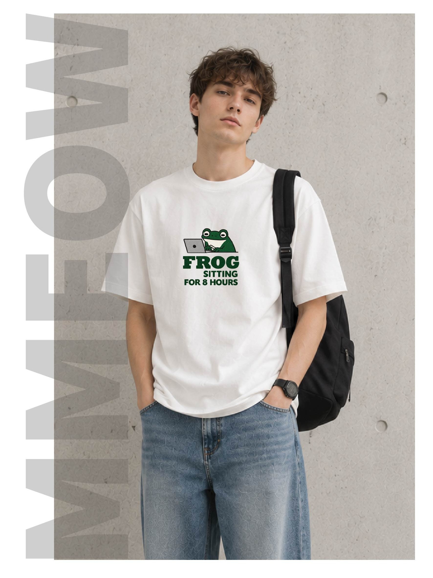 Frog sitting for 8 hours T - SHIRT PRINTED product image (43)