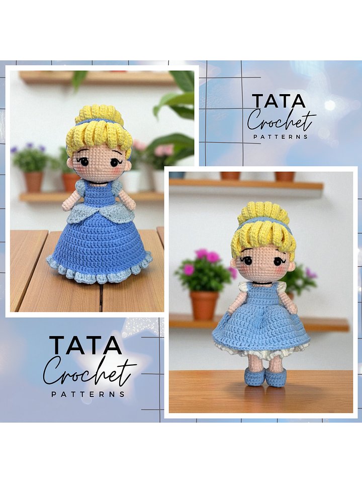 PDF -♡- Doll Dress Up & Transformation -♡- Princess Amigurumi Crochet Pattern product image (1)