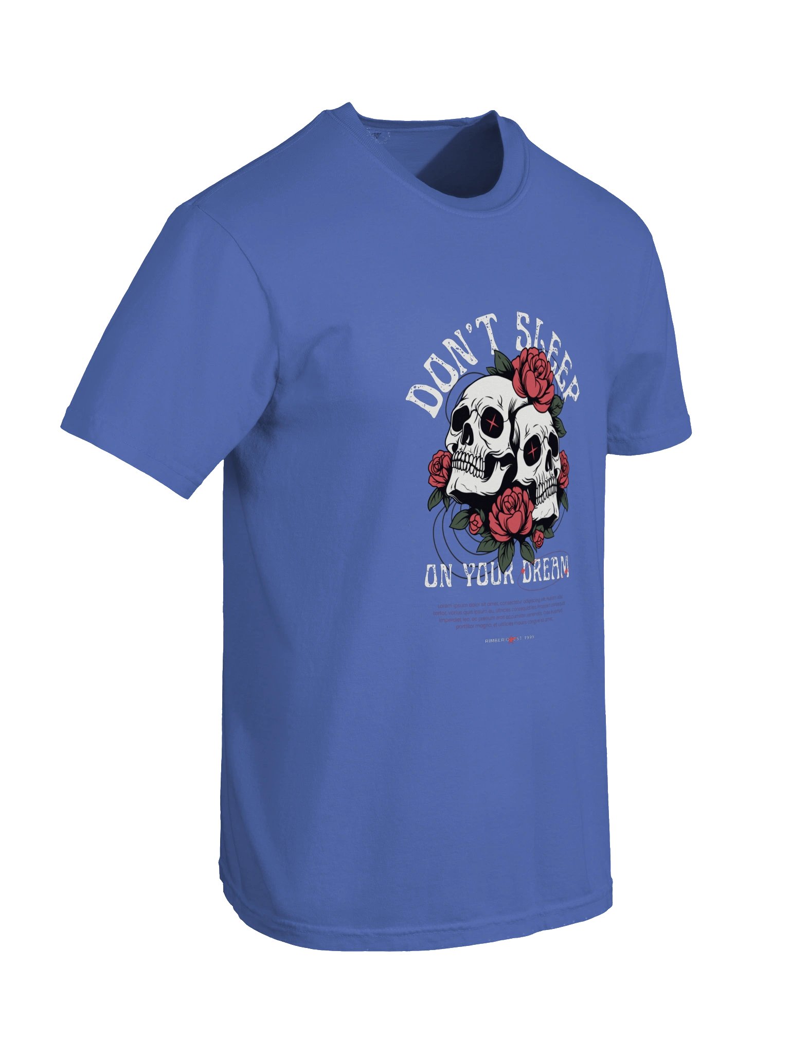 Don't Sleep on Your Dreams – Motivational Skull & Rose Graphic T-Shirt product image (10)