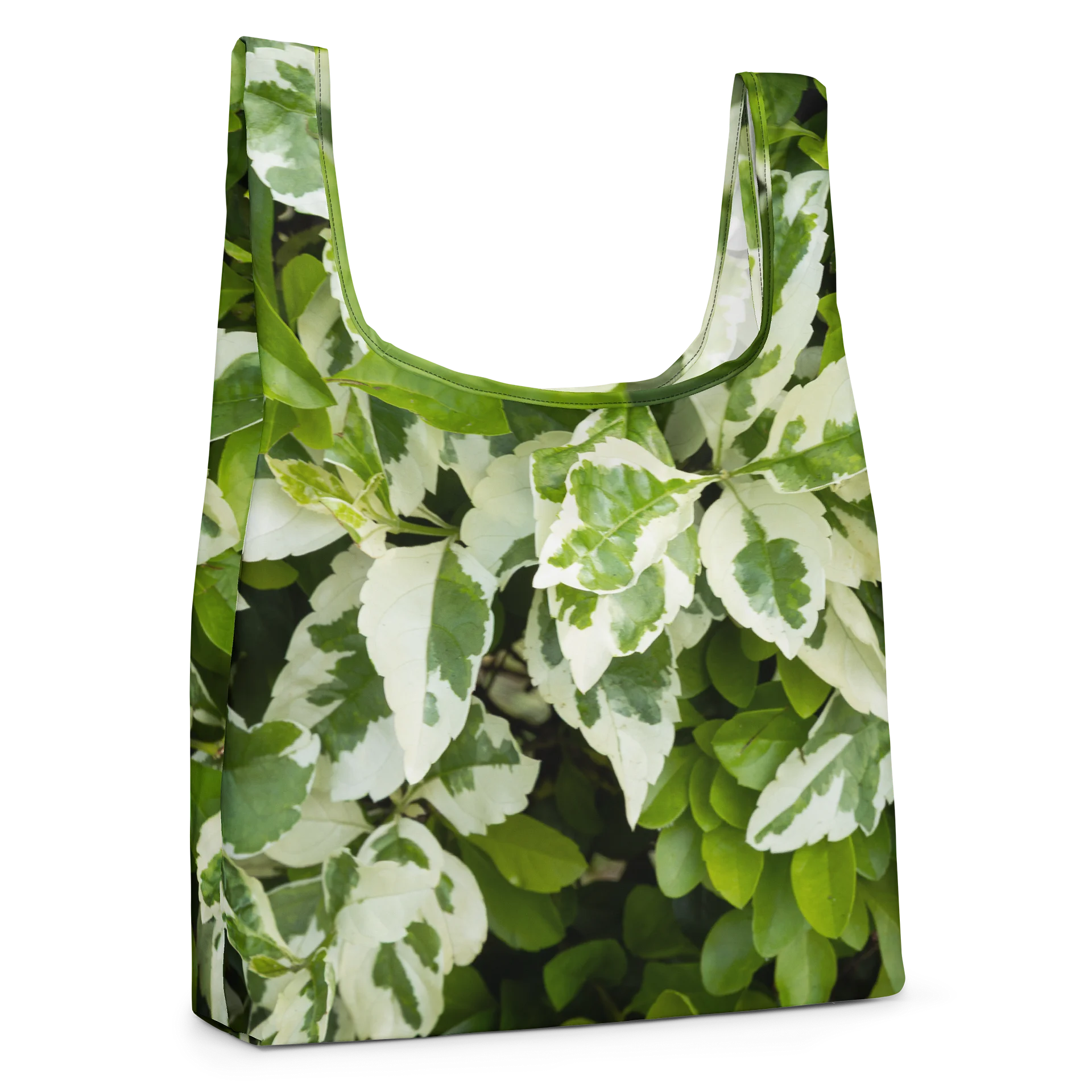 Moss & Parch All-Over Print Re-Usable Shopping Bag | Earthy Forest Green Grocery Tote product image (4)