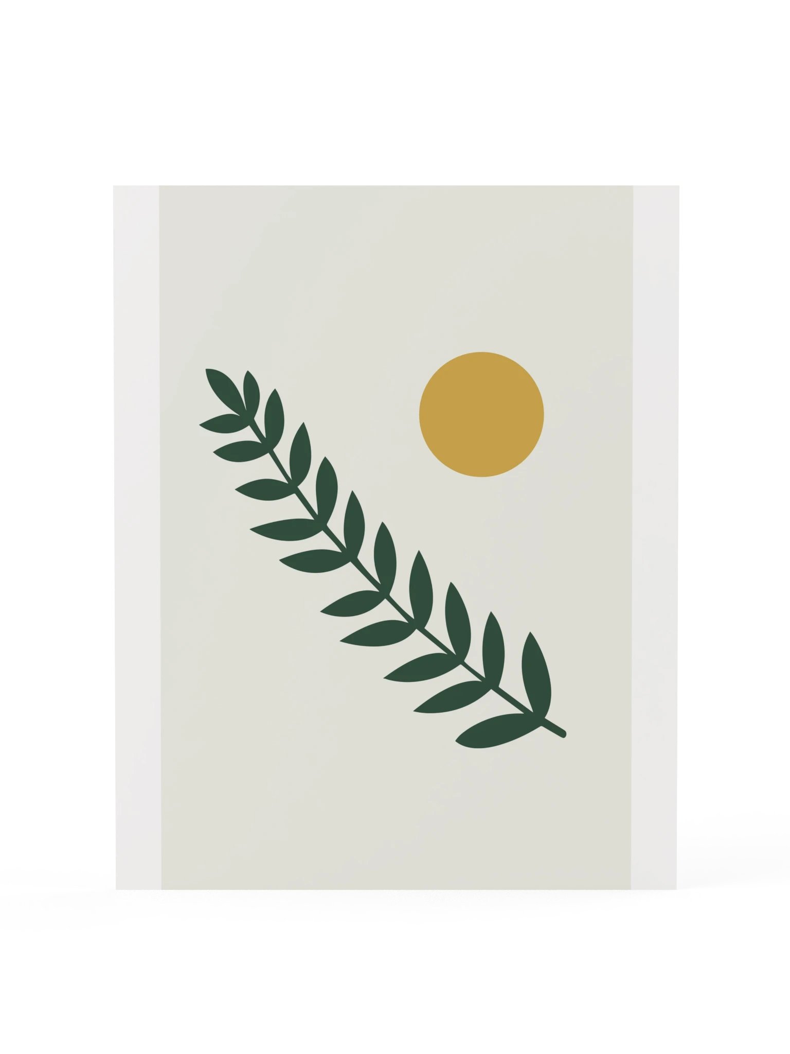 Forest Green Branch Print | Botanical Bathroom Wall Art product image (3)