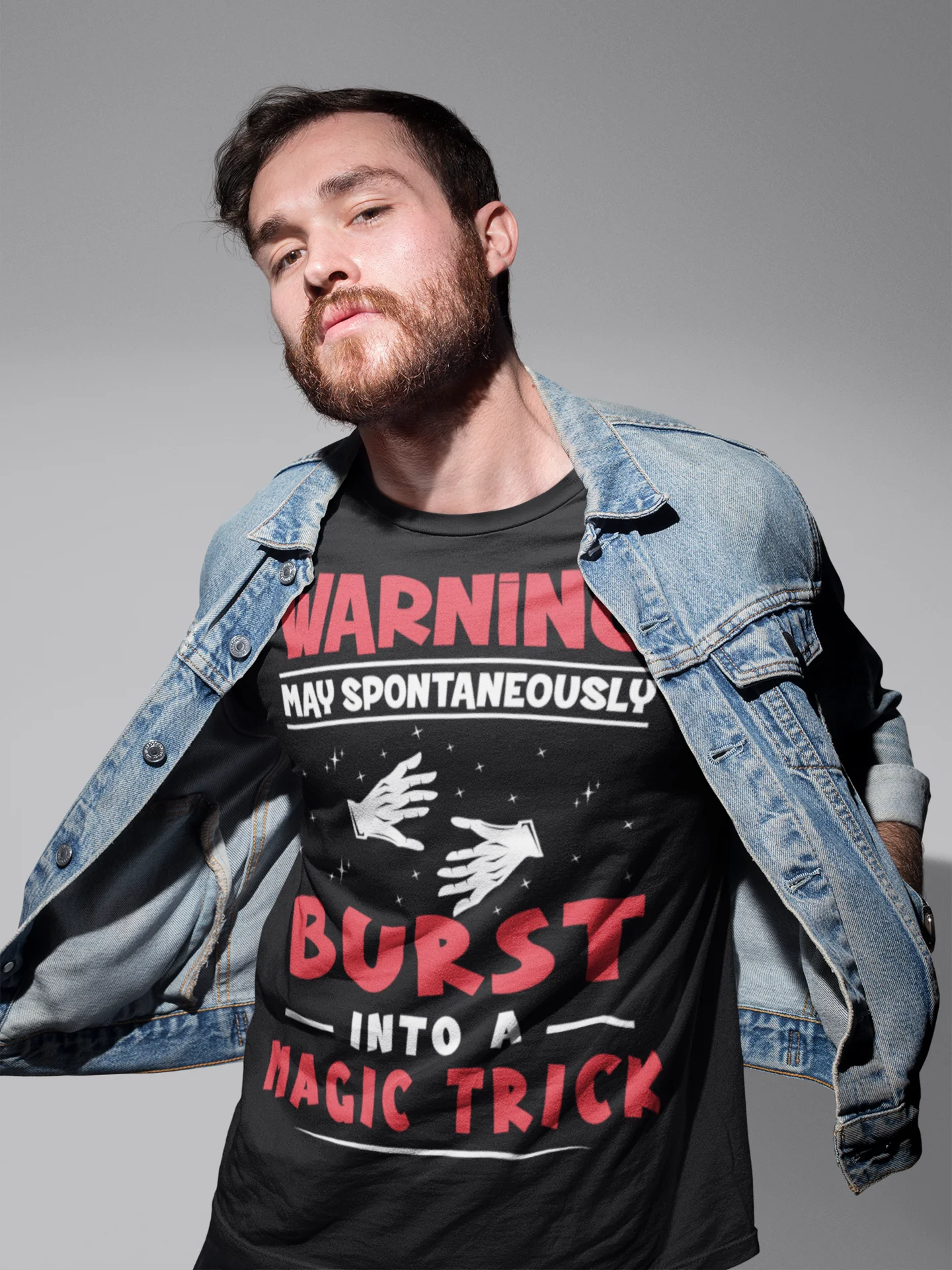 Warning: May Spontaneously Burst Into a Magic Trick Tee product image (1)