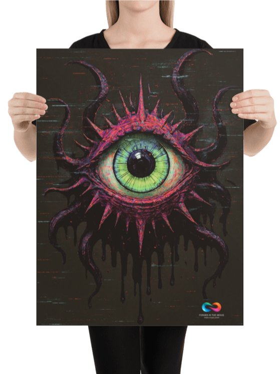 CINEMATIC ART POSTER – DYSTOPIAN GLITCH #010 product image (2)