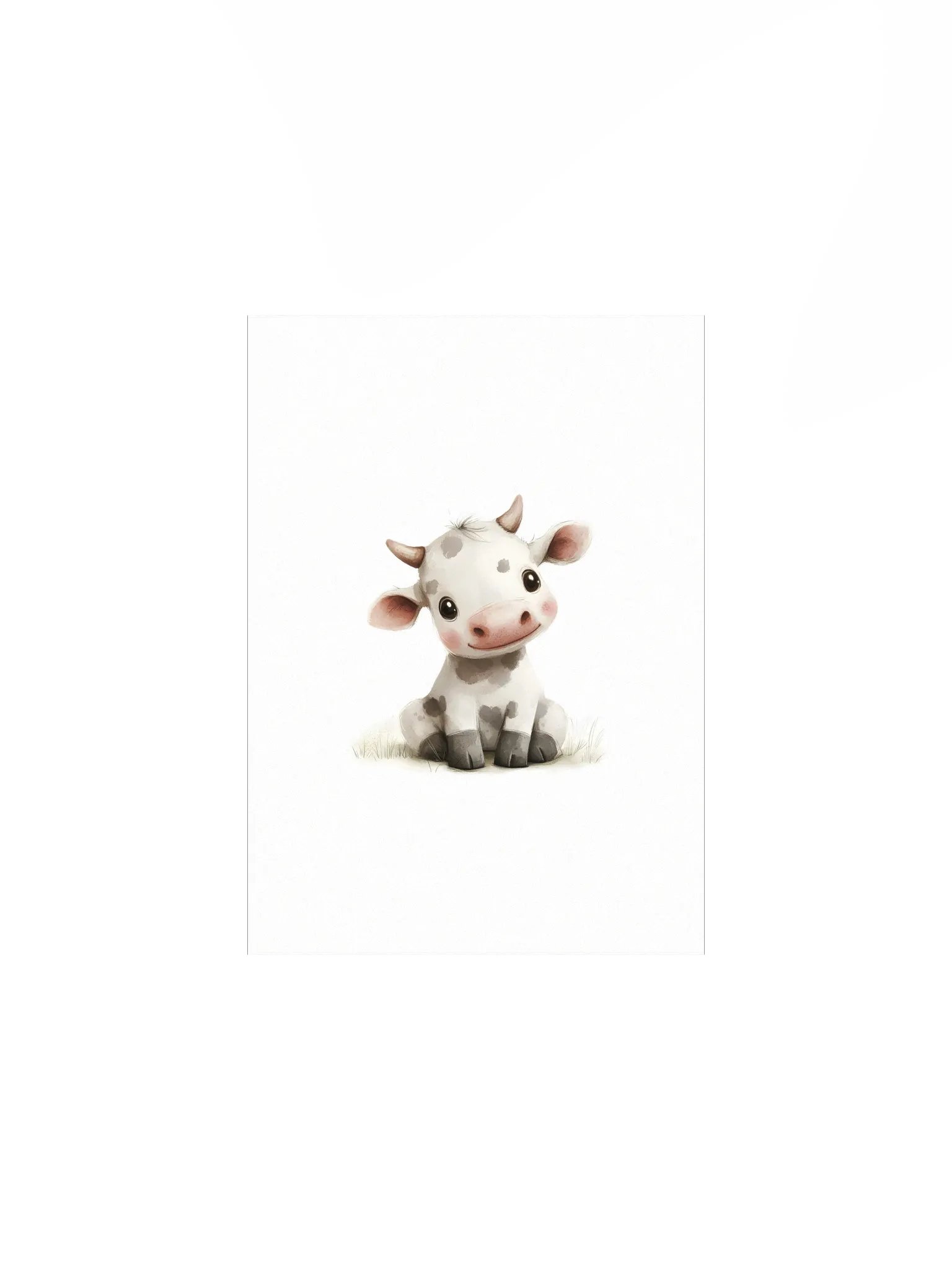 Daisy the Cute Cow Nursery Decor Print product image (2)
