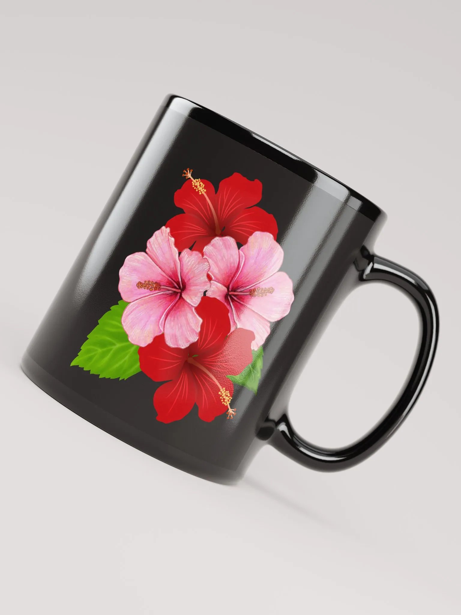 Vibrant Blossom Black Mug product image (7)
