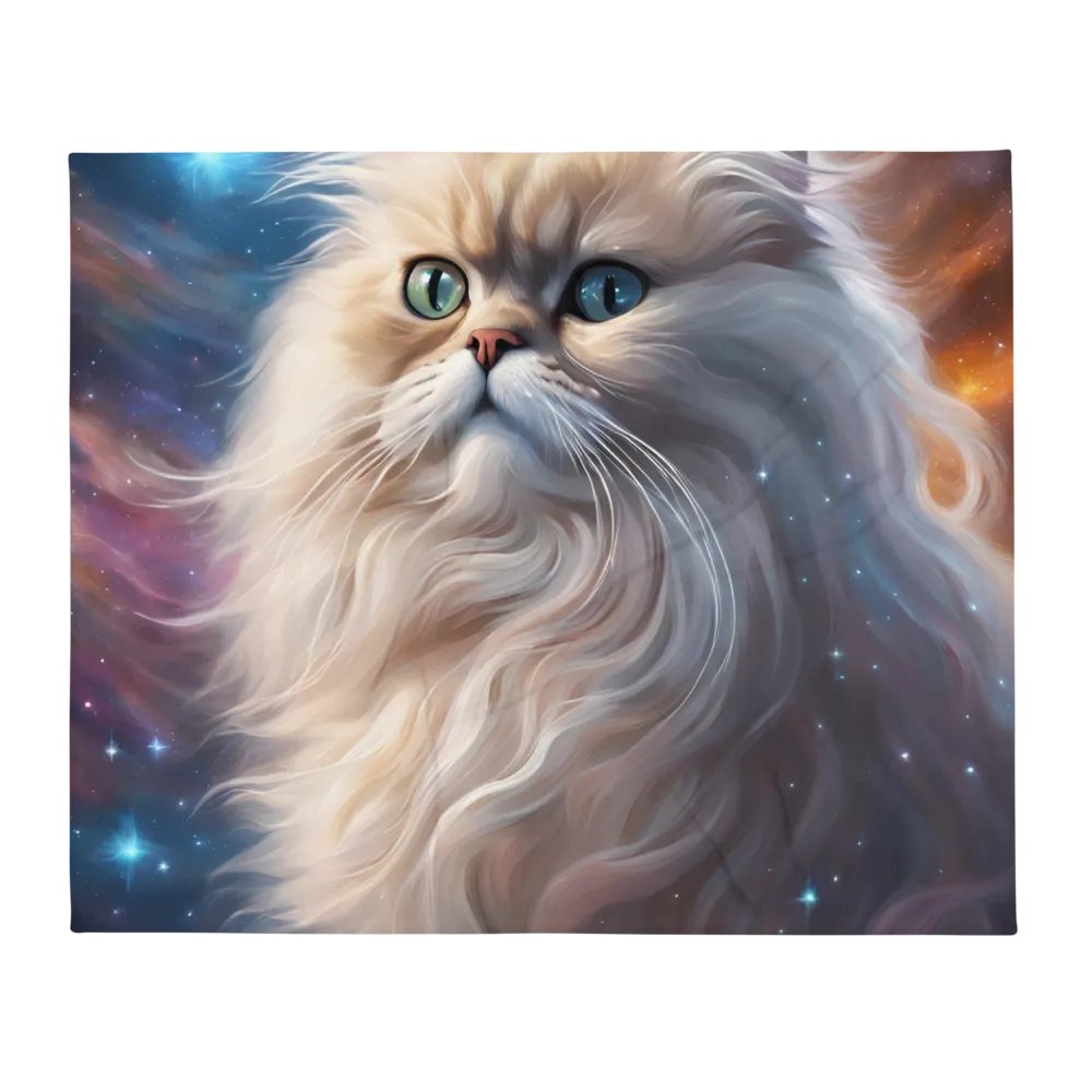 Galactic Dreamer Throw Blanket Perser CAT product image (2)