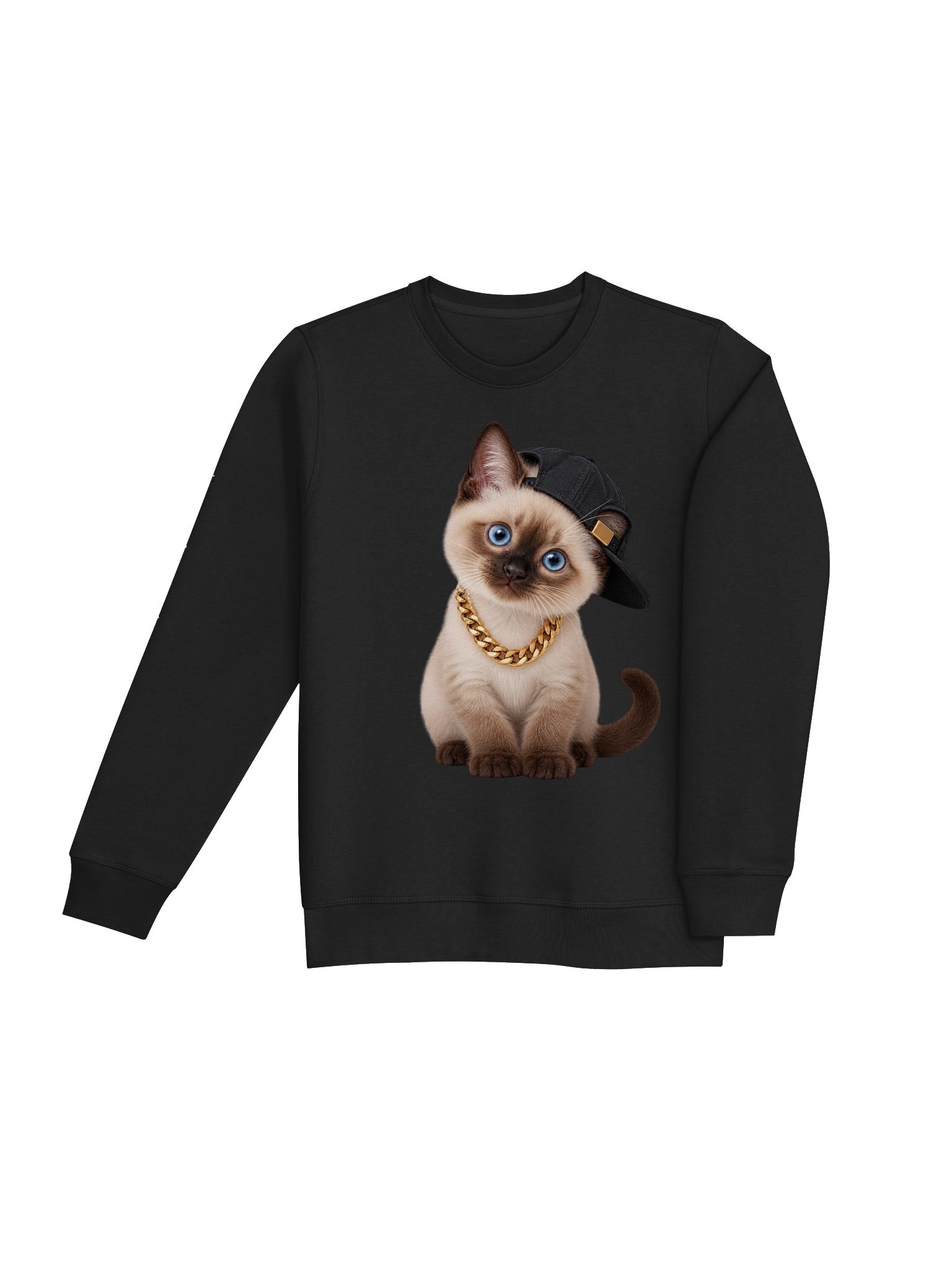 Hip Hop Siamese Kitten – Organic Unisex Sweatshirt product image (16)