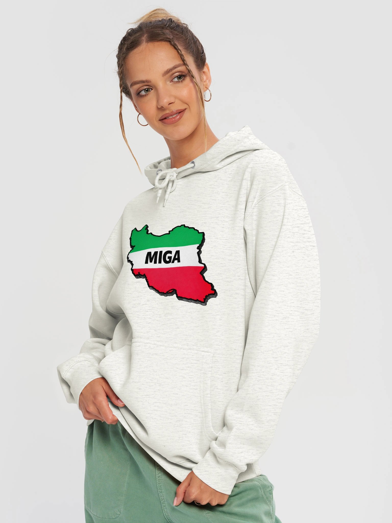 MIGA Map Women's Hoodie product image (3)