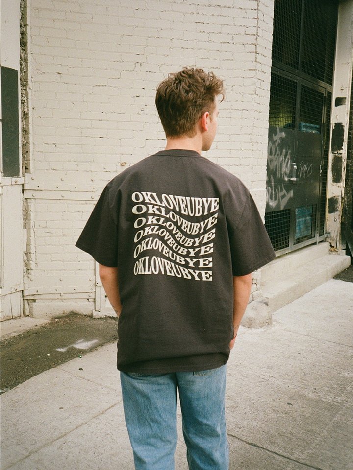 OKLOVEUBYE TEE (BLACK + YELLOW) product image (2)