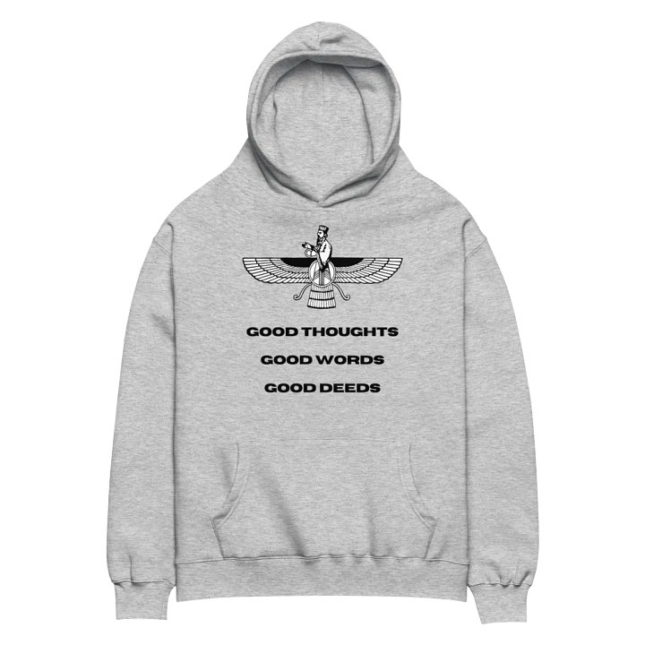 Faravahar Persian Design Hoodie Good Thoughts Good Words Good Deeds product image (2)