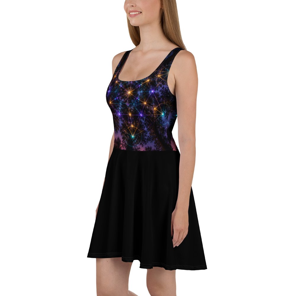 Starlit Frequency Skater Dress product image (1)