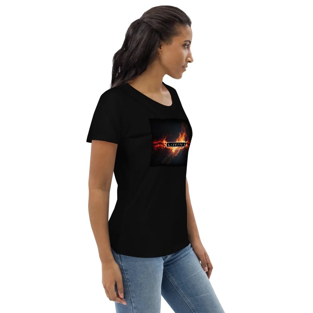 Lizette & logo on fire womens tee (EU only) product image (6)