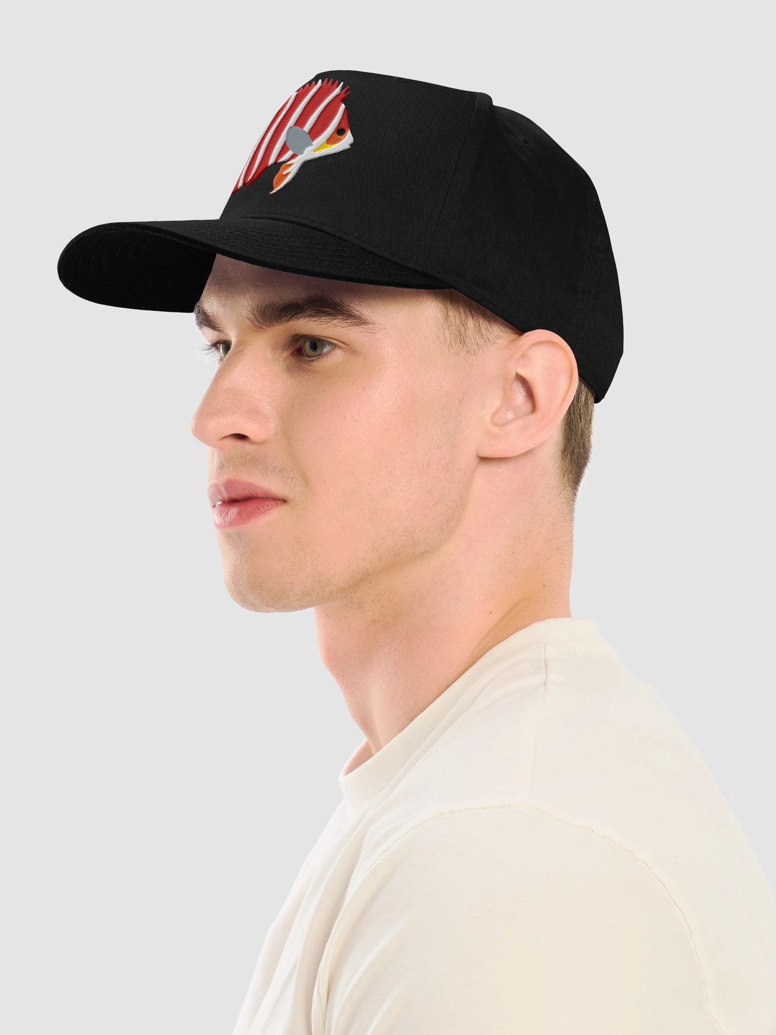 Peppermint Angelfish Mid-Profile Baseball Cap (Embroidered) for Reef and Marine Aquarium Lovers product image (3)