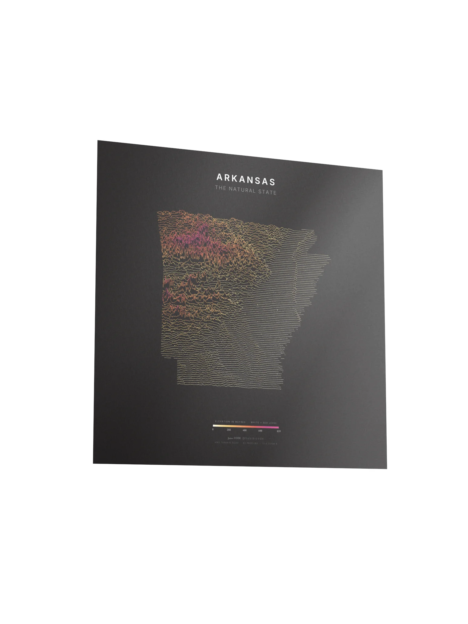 Ridgeline Poster - Arkansas product image (3)