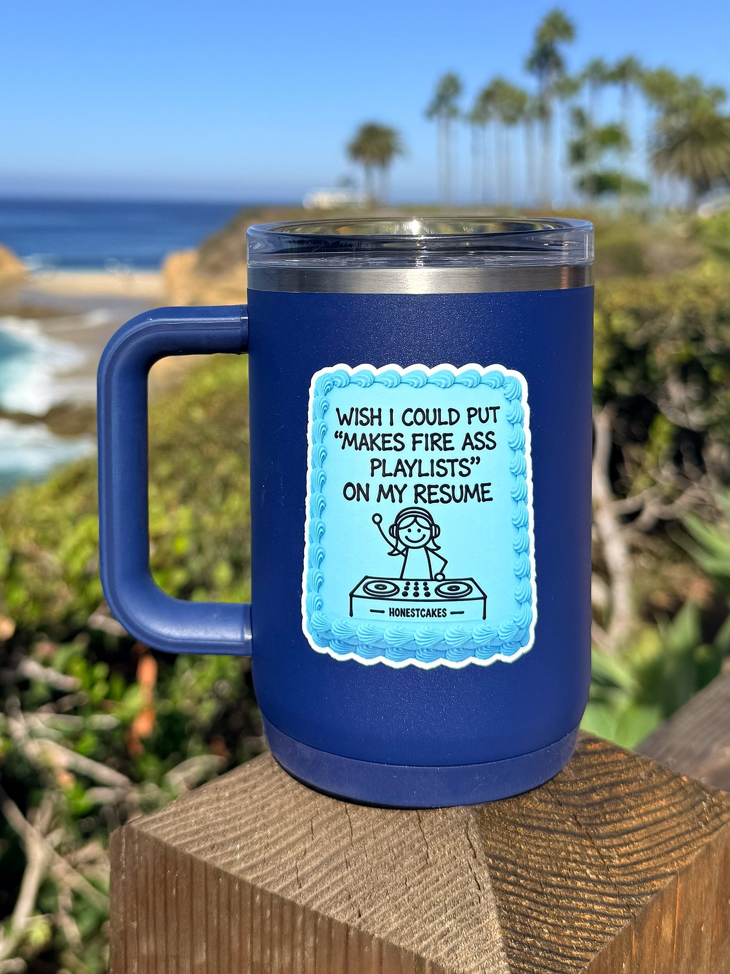 VINYL STICKER: Wish I Could Put Makes Fire Ass Playlists On My Resume - FREE SHIPPING product image (2)