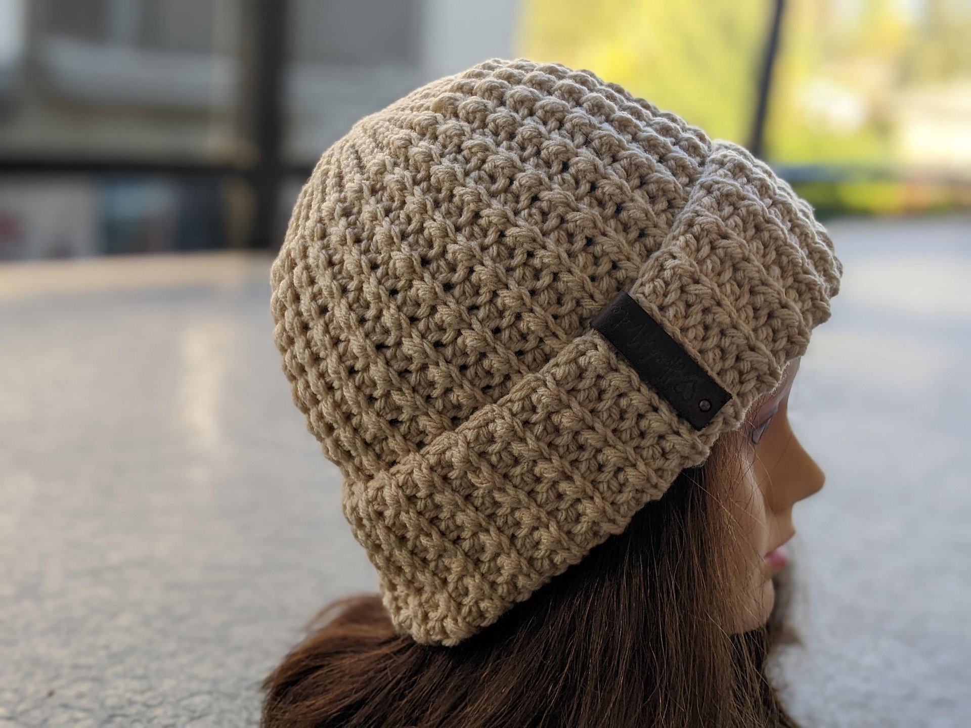 Crochet Flat Unisex Beanie Pattern product image (5)
