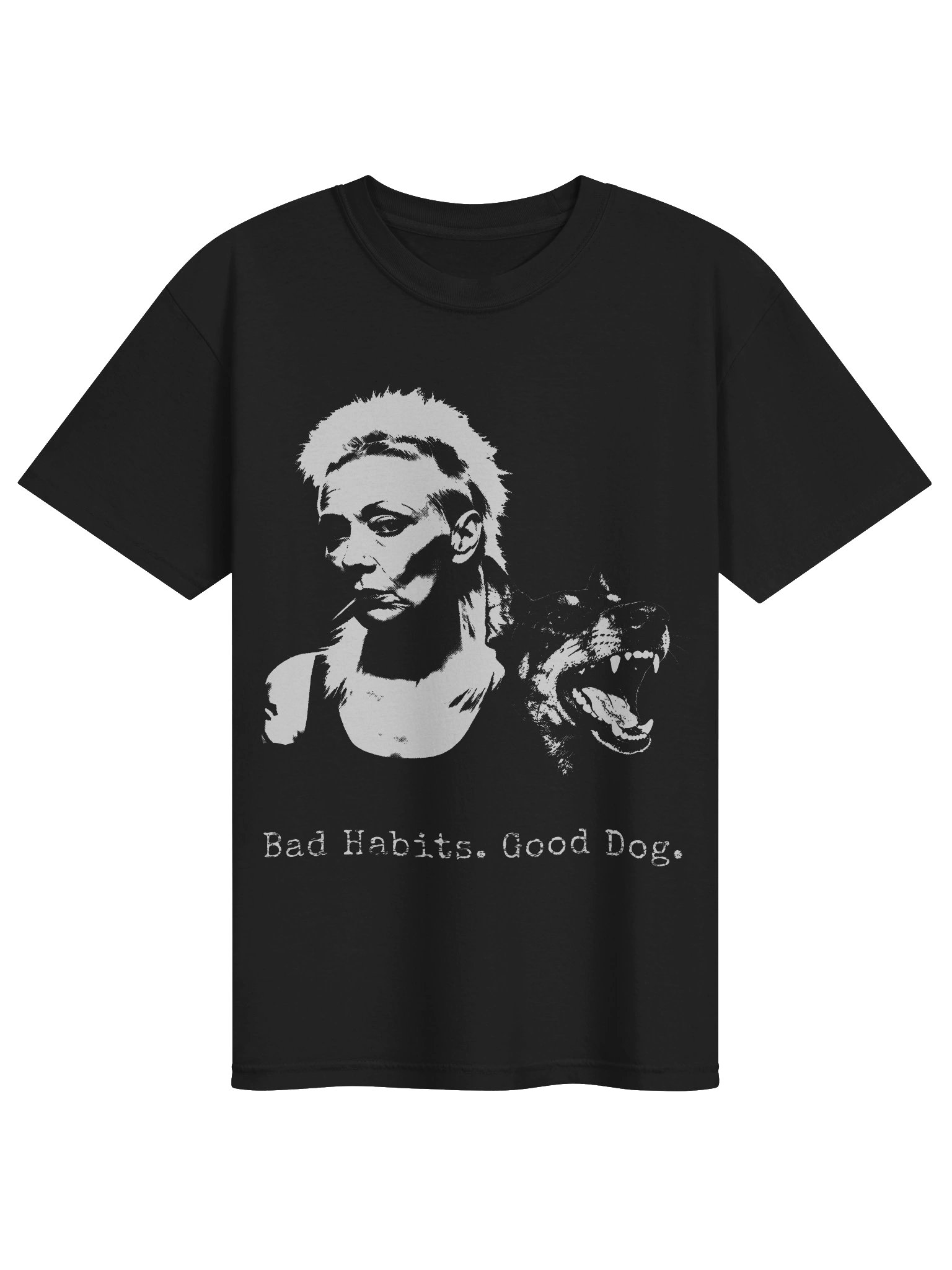 Bad Habits. Good Dog. // Heavyweight Vintage Graphic Tee product image (1)