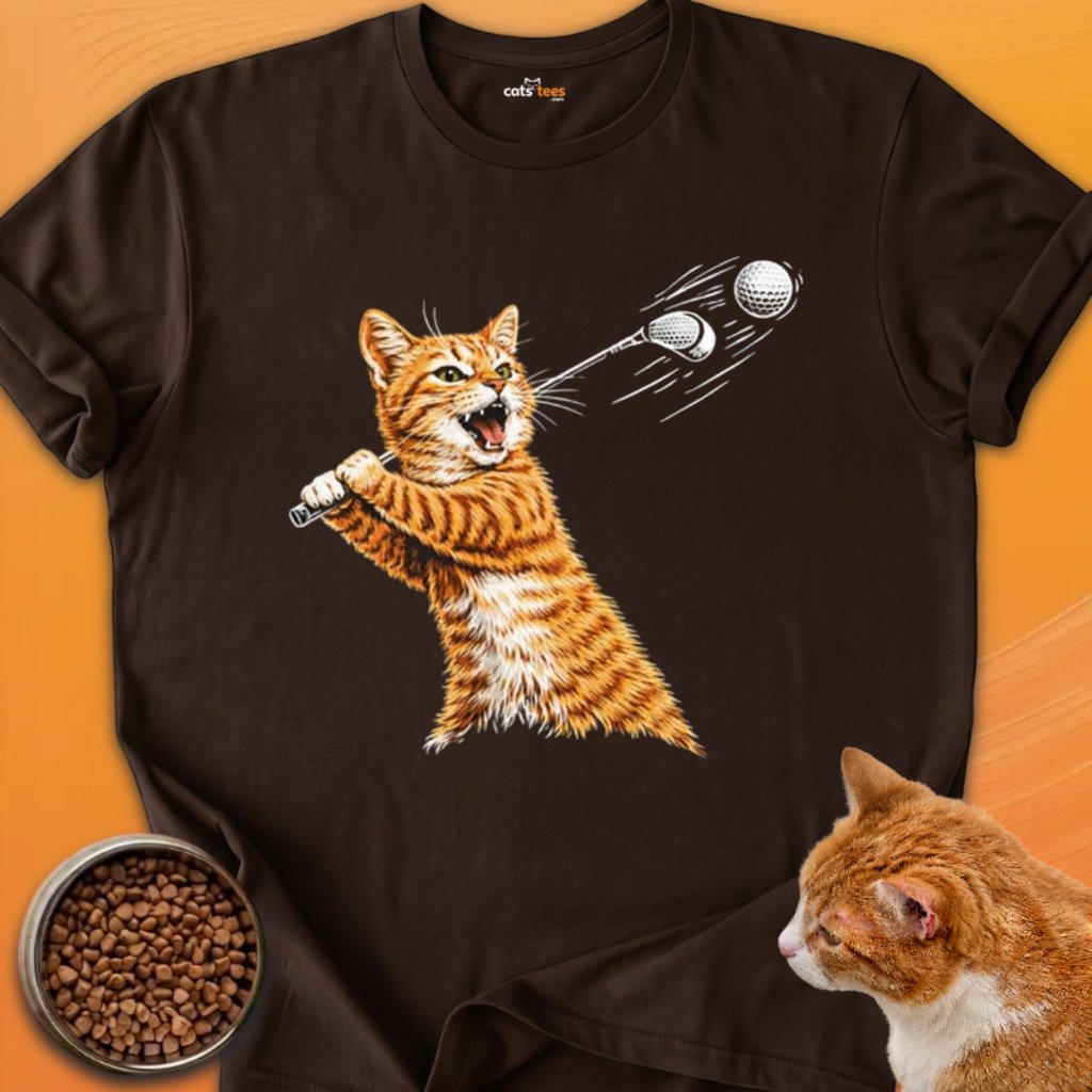 A Ginger Cat Playing Golf product image (24)