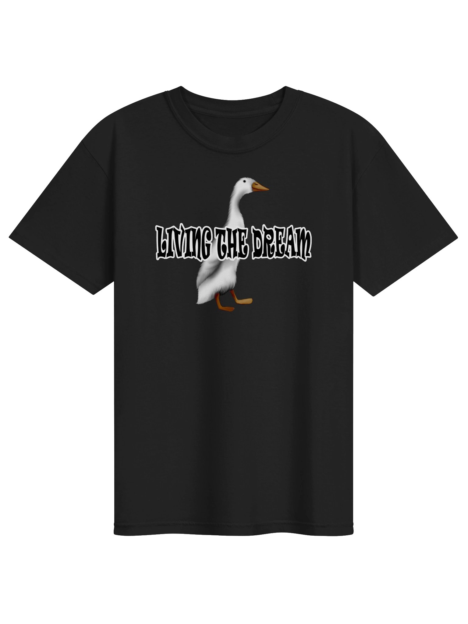 Duck "LIVING THE DREAM" T-Shirt. Men's Comfort Colors Garment-Dyed Heavyweight T-Shirt product image (1)