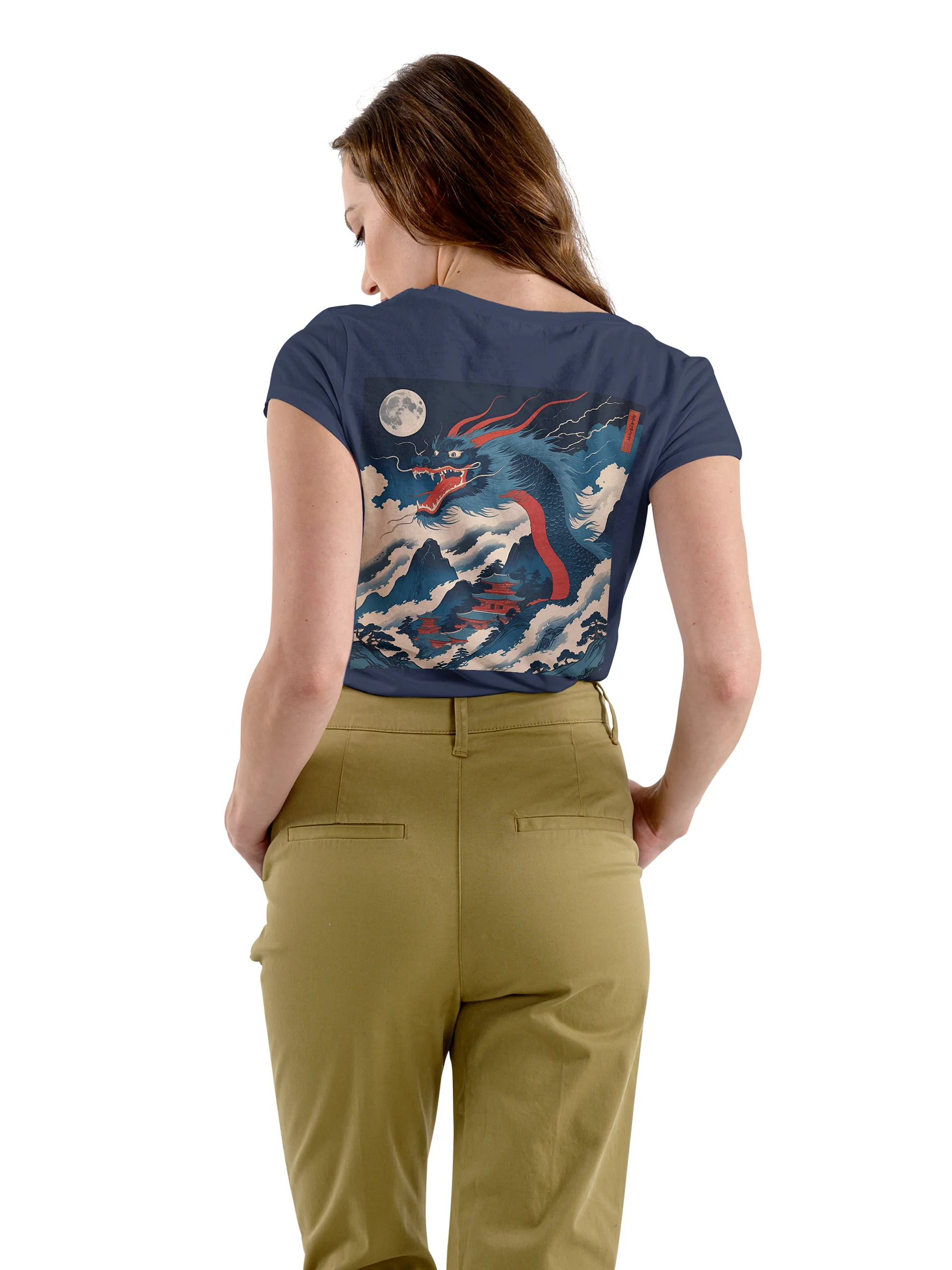Ryoshin - Yoru no Ryū (Night Dragon), Ancient Ryū Collection, T-Shirt, Back Design product image (4)