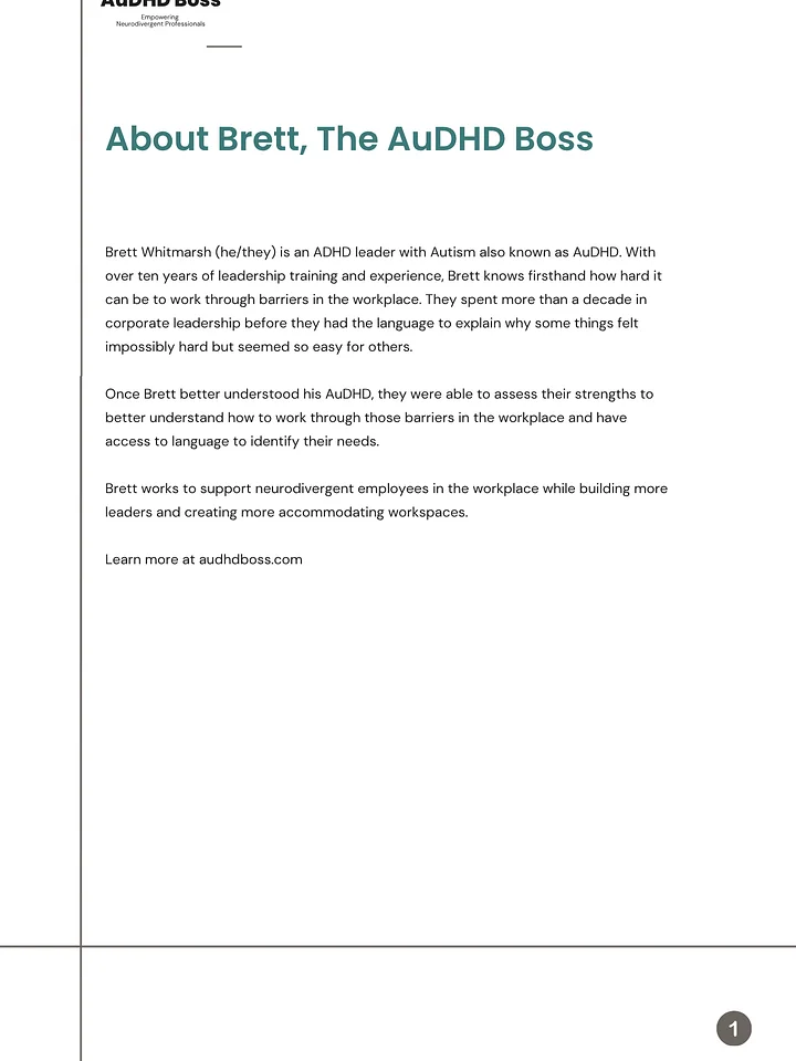 Drains & Sparks: An AuDHD Workplace Workbook + Companion Video product image (2)