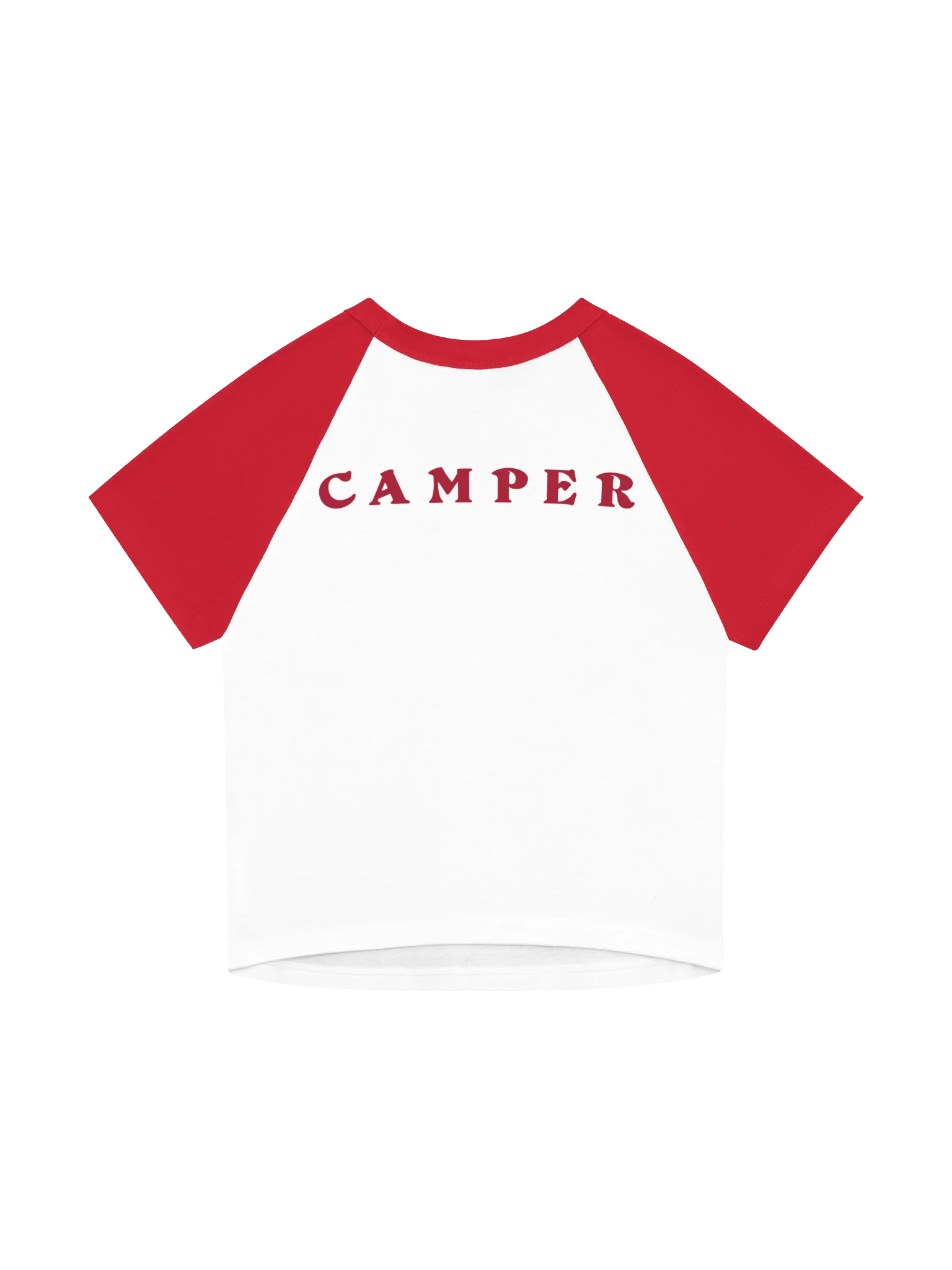 'Camp Coldcreek' Baby Tee - 80s Raglan Style product image (2)