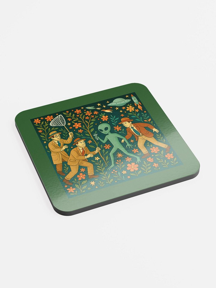 The Alien Tapestries Medieval Art Parody Cork Coaster product image (2)