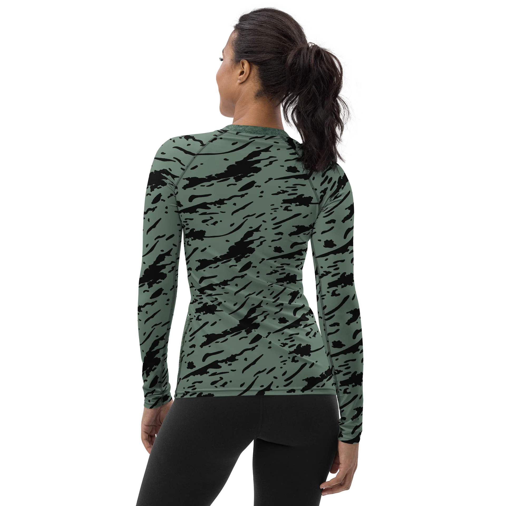Snowy Egret Women's Splatter Rash Guard product image (2)