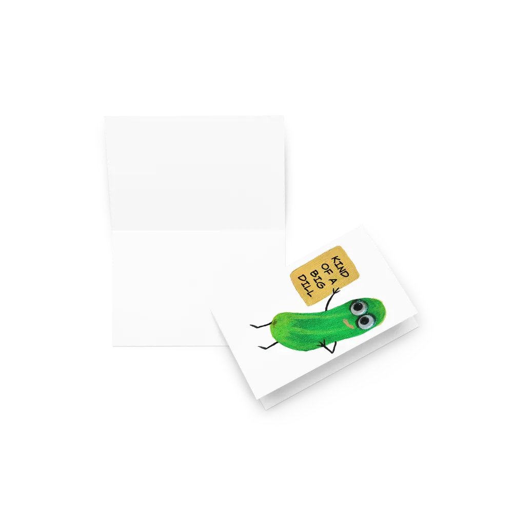 Kind of a Big Dill Pickle Greeting Card product image (2)