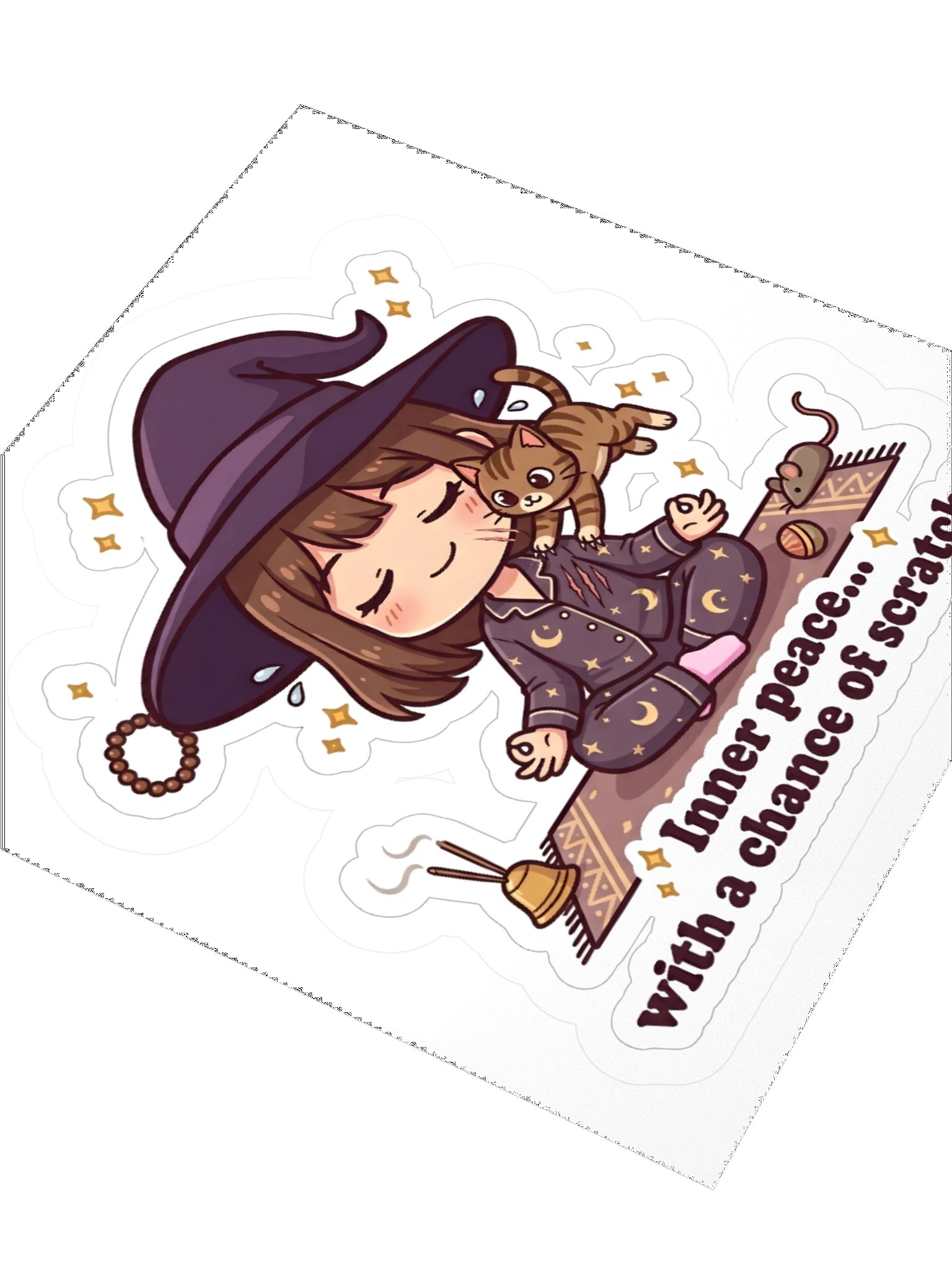 Inner peace... With a chance of scratches - Sticker product image (7)