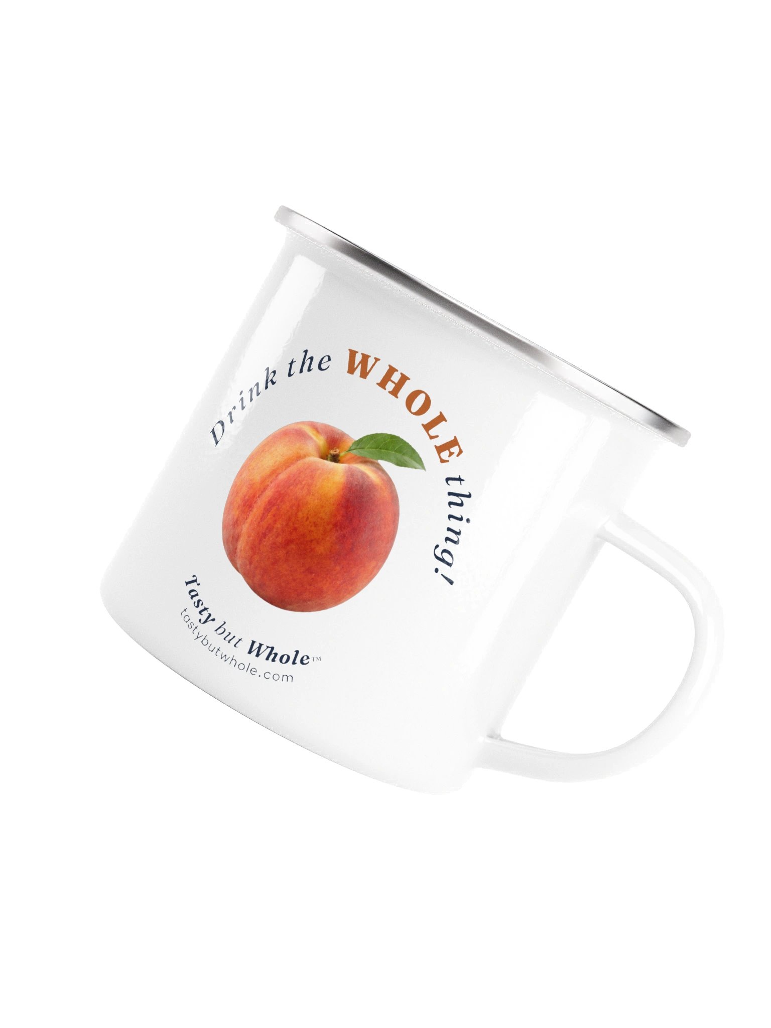 Drink the Whole Thing Enamel Mug product image (5)