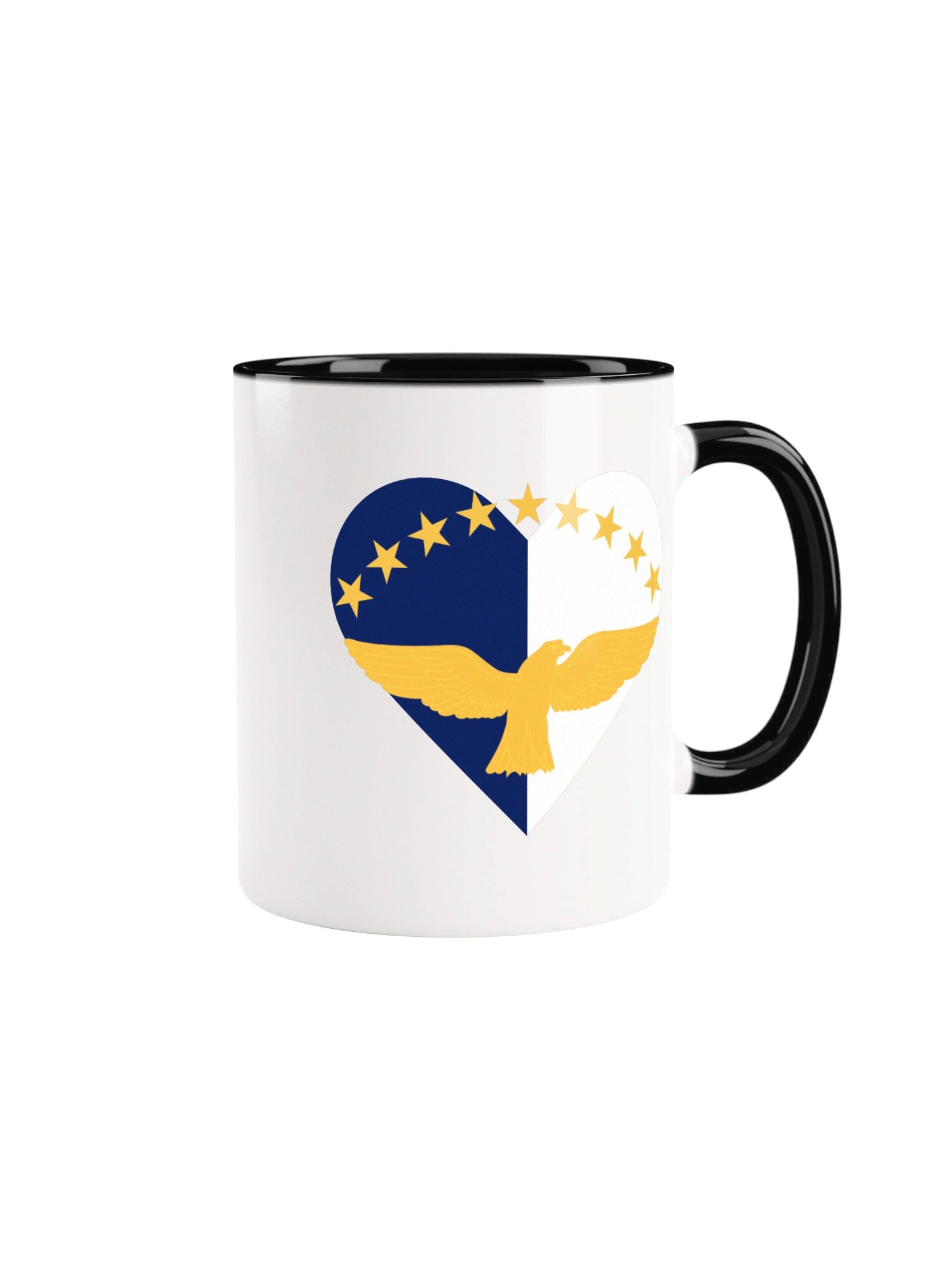 mais fica curly (azores) flag heart mug product image (14)