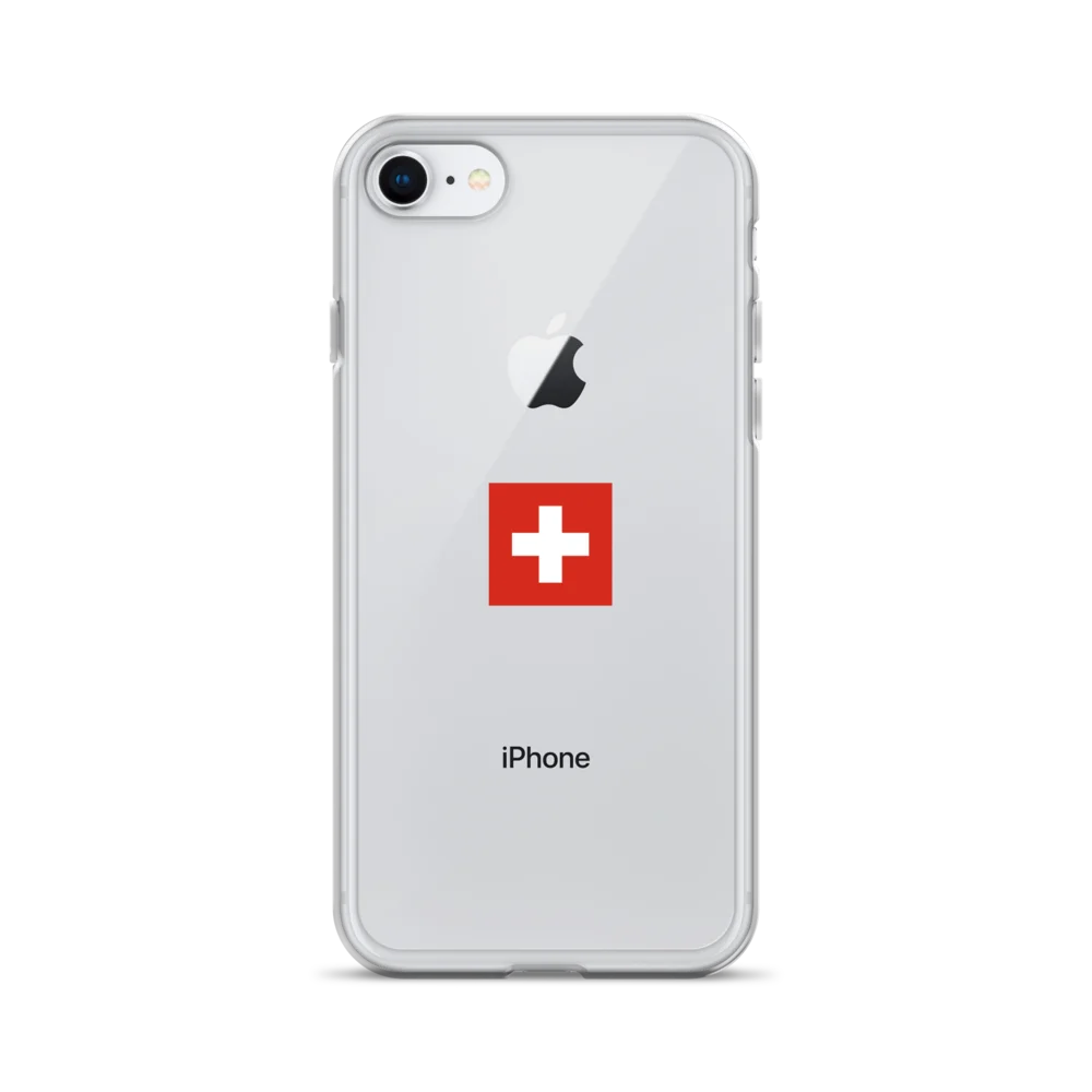 Swiss Flag Clear iPhone Case 🇨🇭 | Switzerland Travel Collection product image (4)
