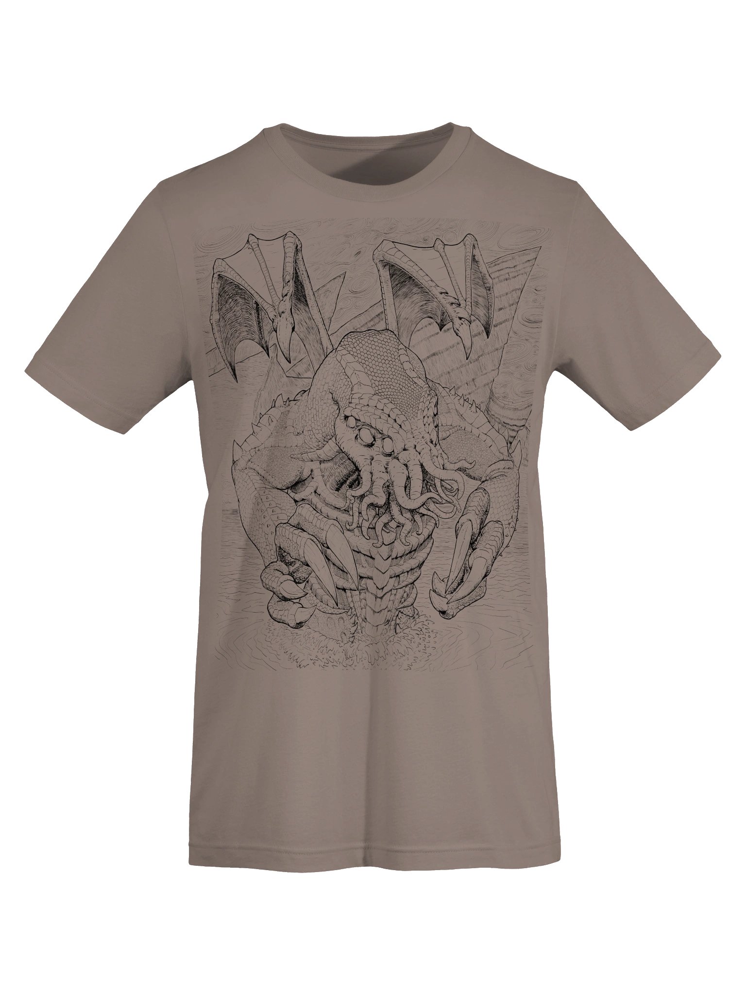 Mighty Cthulhu (Linework) - Unisex Supersoft T-Shirt product image (26)