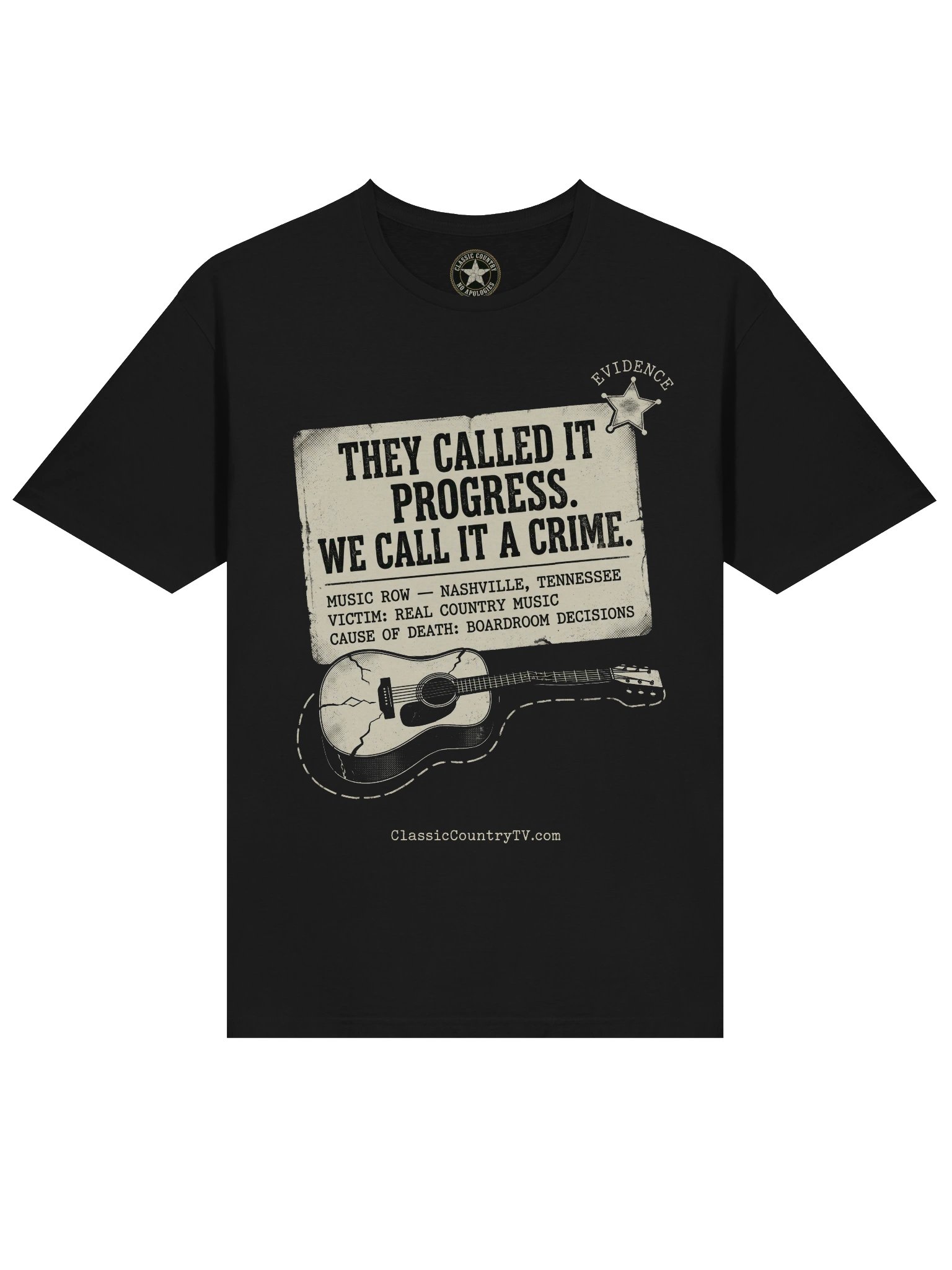 They Called It Progress. We Call It a Crime. — Classic Country Music Tee product image (3)