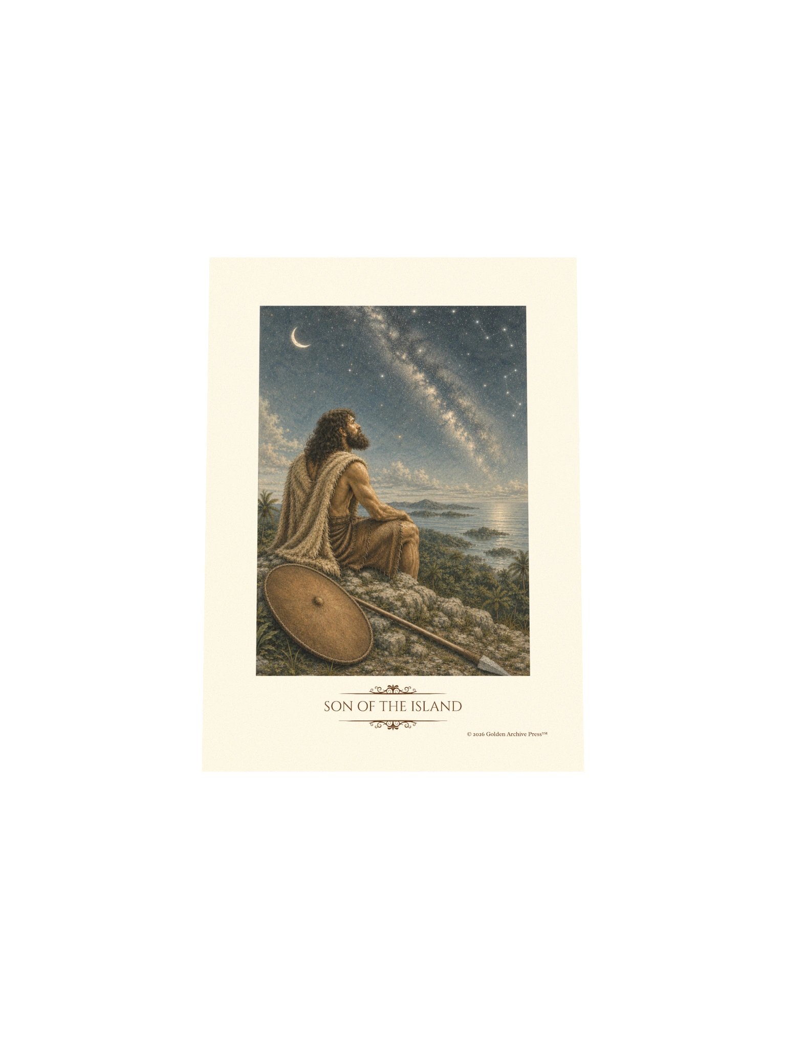 Son of the Island — Naturalist Art Print (Man and Stars) product image (4)
