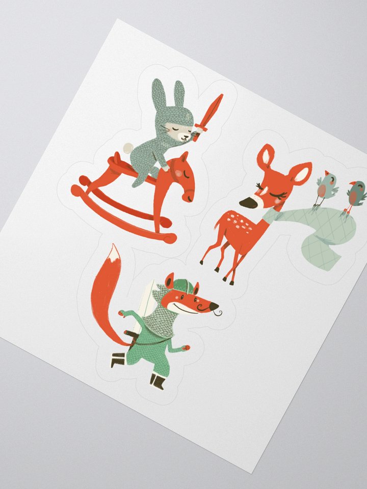 Cute Woodland Animal Sticker Set product image (4)