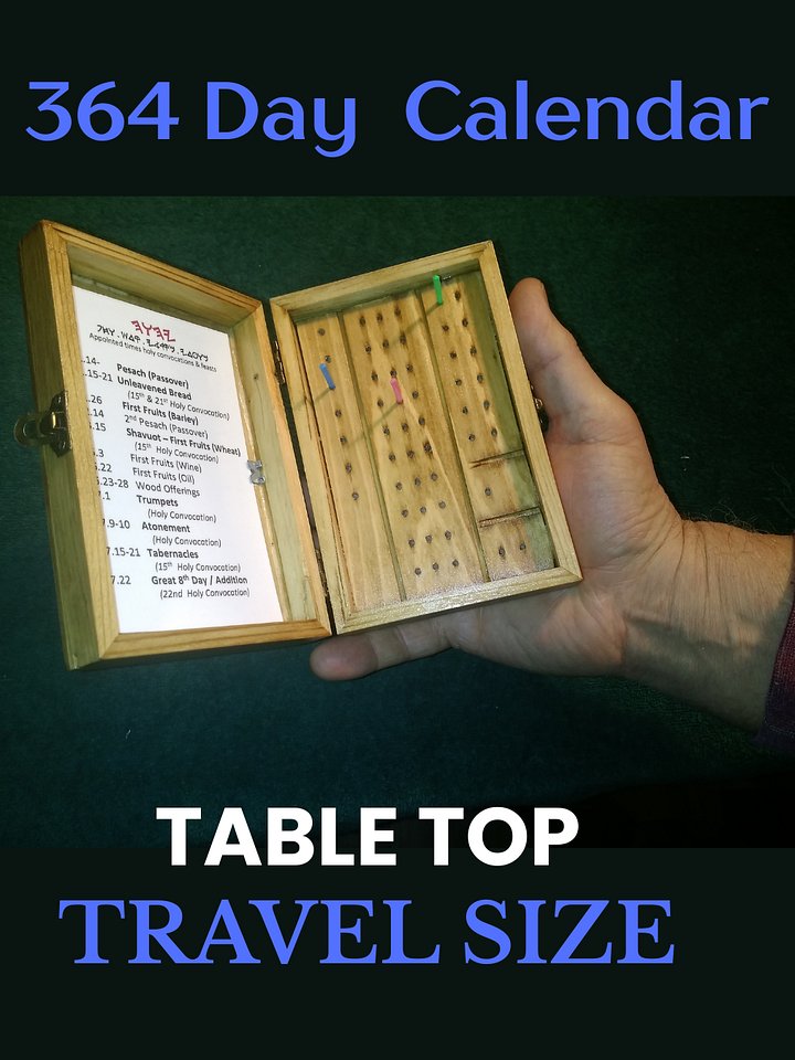 Calendar Box for Tracking 364 Day Ancient Biblical Feasts product image (1)