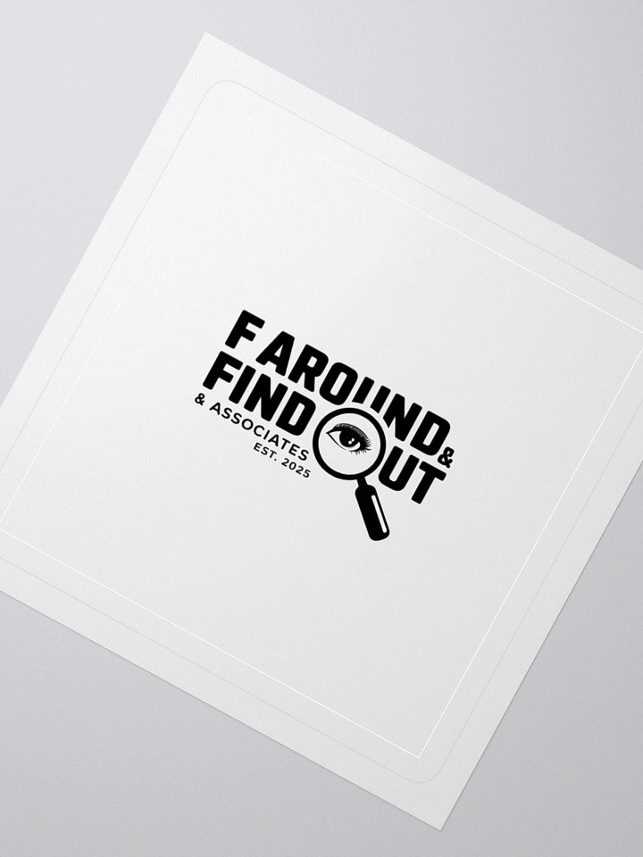 F AROUND & FIND OUT Magnifying Glass Sticker Set product image (5)