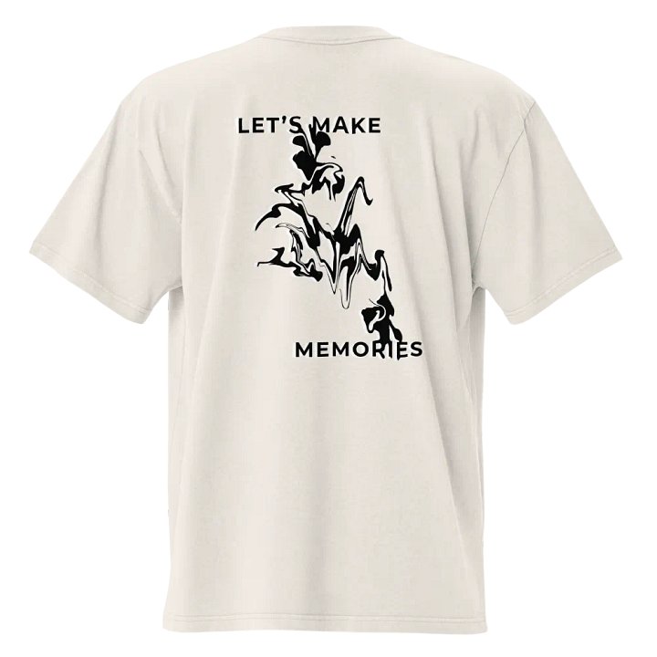 Let's Make Memories Oversized Premium Tee V3 product image (1)