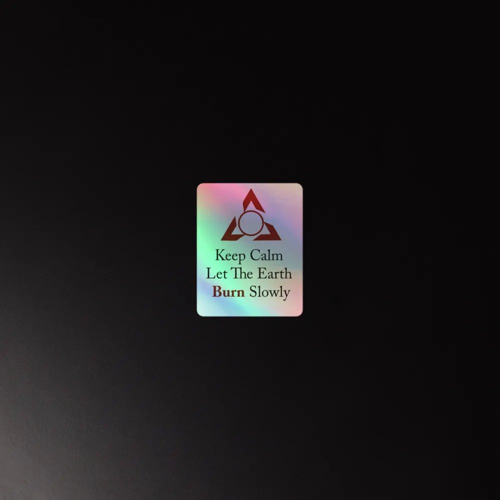 Let the world burn | Kiss-Cut Holographic Sticker Sheet product image (2)