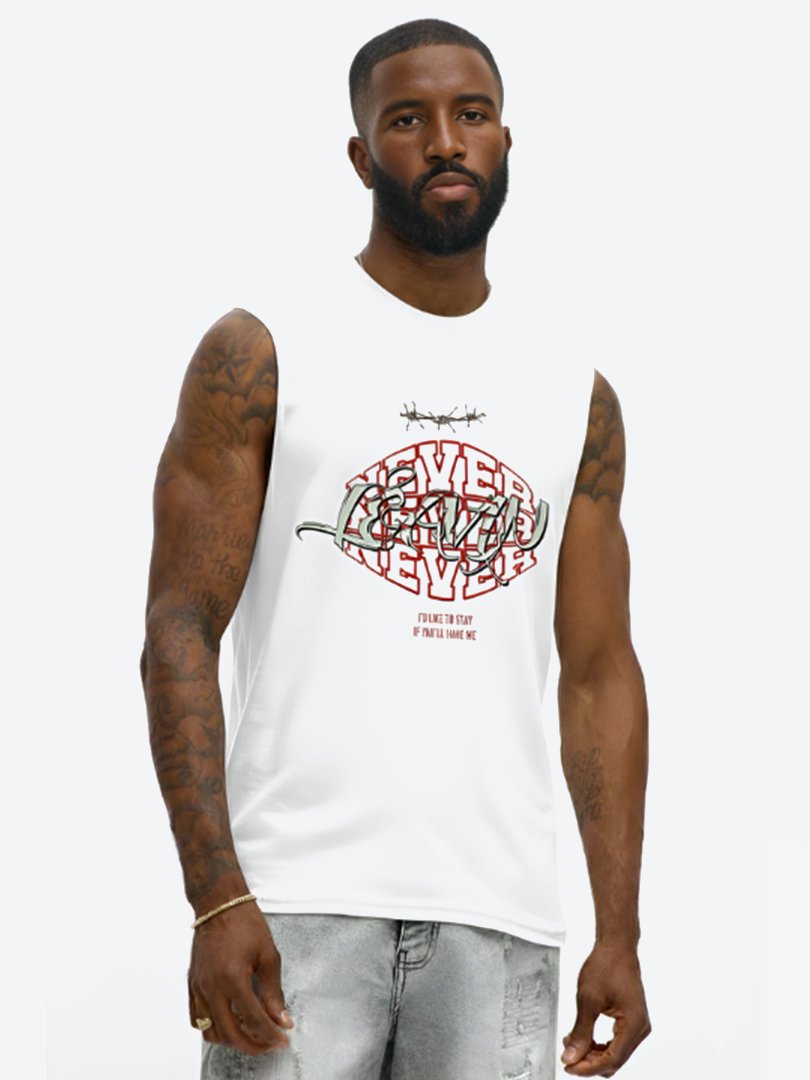 NEVER LEAVIN' x MUSCLE TANK product image (1)