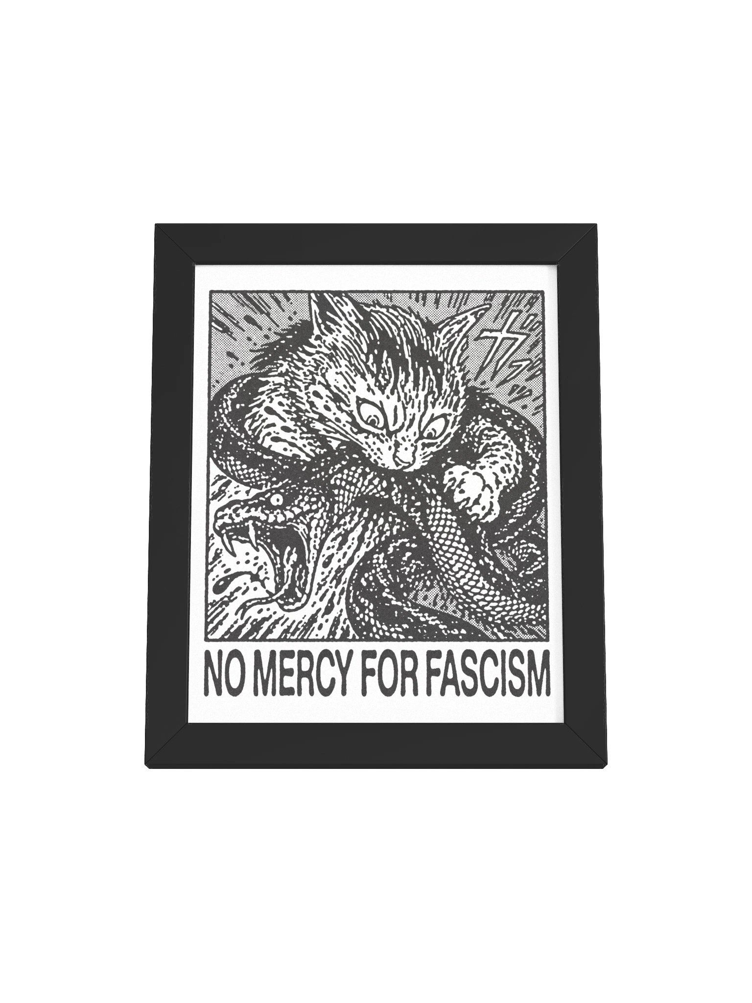 NO MERCY ! Framed Print. product image (1)