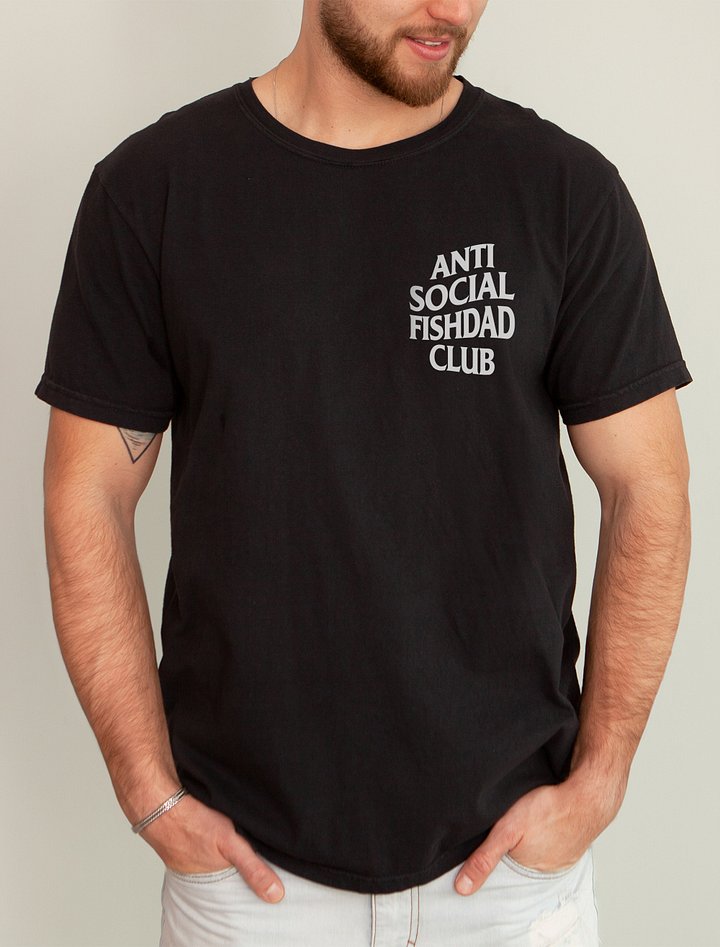 Anti Social Fishdad Club | T-Shirt for Introverted Saltwater and Coral Reef Aquarium Hobbyists product image (2)